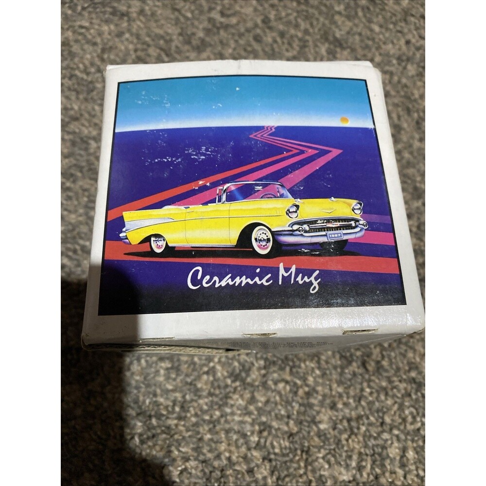 57 Heaven 1957 Chevrolet Coffee Mug 1985 Plymouth Classic Car Cup General Motors